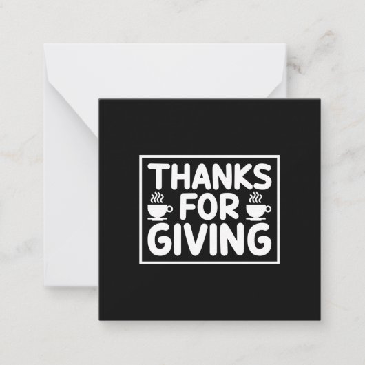 コーヒーアート ありがとう ノートカード (正面)