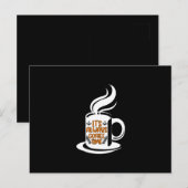 コーヒーアート いつだってコーヒータイム ポストカード (正面/裏面)