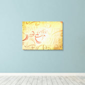 コーヒーアート キャンバスプリント (インサイチュ (ウッドフロア))