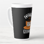 コーヒーアート コーヒーとマスカラ カフェラテマグ (左アングル)