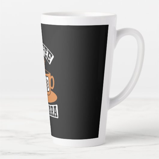 コーヒーアート コーヒーとマスカラ カフェラテマグ (右)