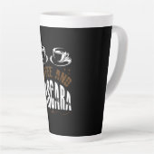コーヒーアート コーヒーとマスカラ カフェラテマグ (右アングル)