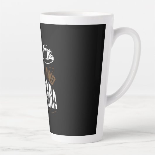 コーヒーアート コーヒーとマスカラ カフェラテマグ (右)