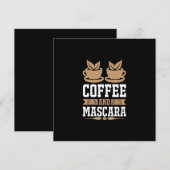 コーヒーアート コーヒーとマスカラ シーズンカード (正面/裏面)