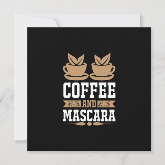 コーヒーアート コーヒーとマスカラ シーズンカード (正面)