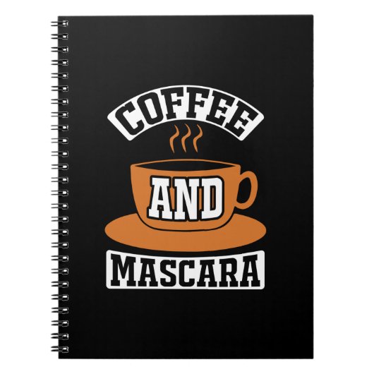 コーヒーアート コーヒーとマスカラ ノートブック (正面)
