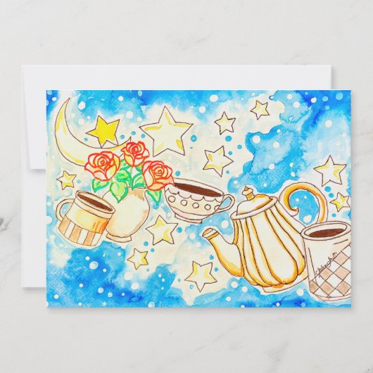 コーヒーアート 招待状 (正面)