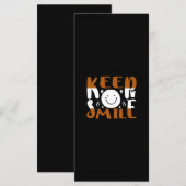 コーヒーアート Keep Smile メニュー (正面/裏面)