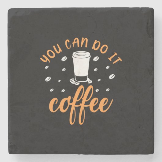 コーヒーアートIt Coffee ストーンコースター (正面)