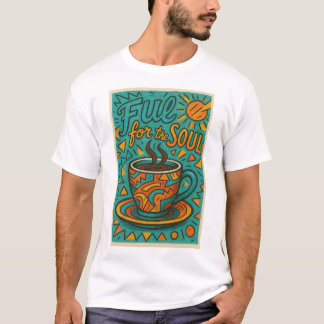 コーヒーアートTシャツデザイン Tシャツ