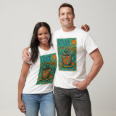 コーヒーアートTシャツデザイン Tシャツ (ユニセックス)