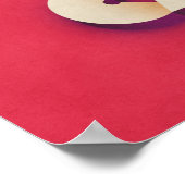 コーヒーアールデコレッド ポスター (角)