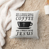 コーヒーイエス・キリストの枕 クッション (ブランケット)