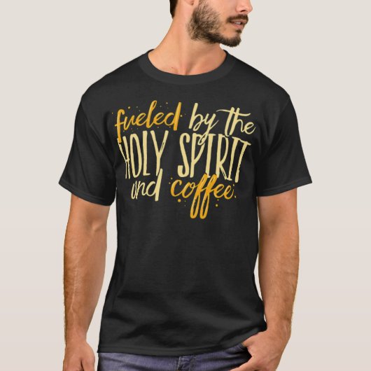 コーヒーイエズス聖霊とコーヒー誕生日バーリ Tシャツ (正面)