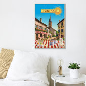 コーヒーインフランス編集可能ヴィンテージスタイル休日 ポスター