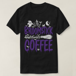コーヒーウィッチ走ブロムハロウィーンの私のbromstick tシャツ