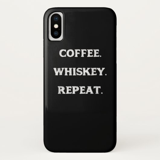 コーヒーウイスキーのリピート Case-Mate iPhoneケース (裏面)
