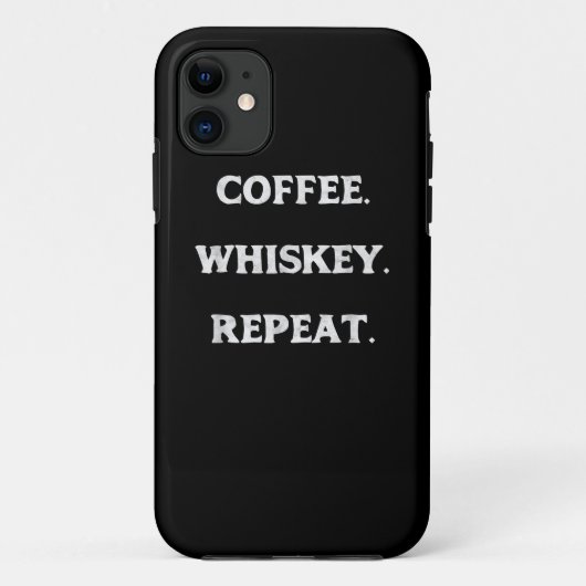 コーヒーウイスキーのリピート Case-Mate iPhoneケース (裏面)