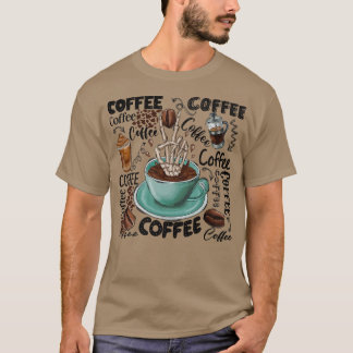 コーヒーウエスタンコーヒー骨格ハンドコーヒー愛好家 Tシャツ