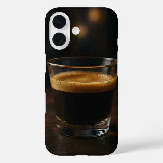 コーヒーエステティックフォンケース – ミニマリストEspresso Case-Mate iPhoneケース (裏面)