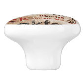 コーヒーエスプレッソのCappucino美しいパターン セラミックノブ (側面)