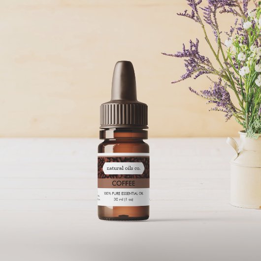 コーヒーエッセンシャル油香りボトルラベル シール