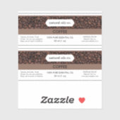 コーヒーエッセンシャル油香りボトルラベル シール (シート)