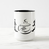 コーヒーエネルギーバッテリー残量デザイン マグカップ (中央)