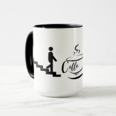 コーヒーエネルギーバッテリー残量デザイン マグカップ (正面左)