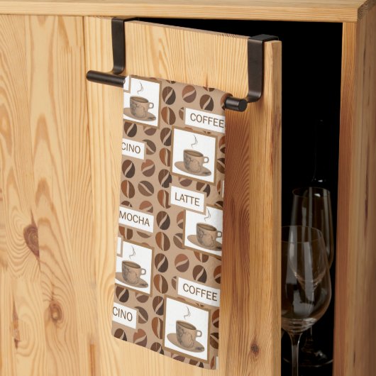 コーヒーエプロン キッチンタオル (三つ折り)