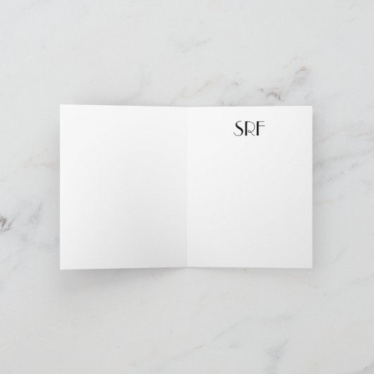 コーヒーエレガント文房具ノートカード サンキューカード (内部)