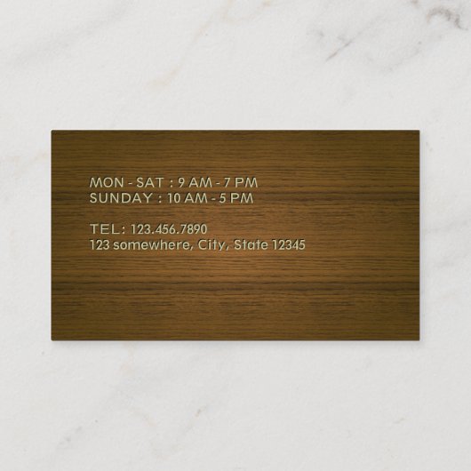 コーヒーエレガント豆コーヒーロイヤリティ ロイヤリティカード (裏面)