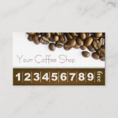 コーヒーエレガント豆コーヒーロイヤリティ ロイヤリティカード (正面)