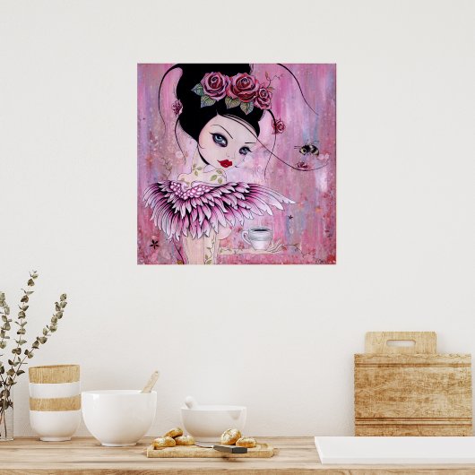 コーヒーエンジェルポスター ポスター (キッチン)