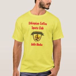 コーヒーオウムのエチオピアのコーヒースポーツクラブのティー Tシャツ