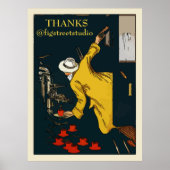 コーヒーオンザゴーイングエスプレッソヴィンテージ標識 ポスター (正面)