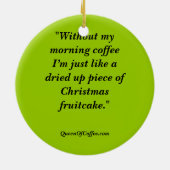 コーヒーオーナメントの女王 セラミックオーナメント (裏面)