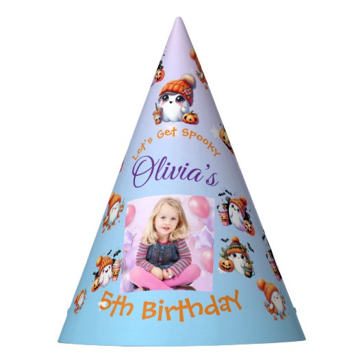 コーヒーオーバー幽霊パーティーハット子供へパーティー パーティーハット (正面)