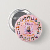 コーヒーオーバー幽霊パーティーボタン子供へ誕生日 缶バッジ (正面&裏面)