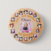 コーヒーオーバー幽霊パーティーボタン子供へ誕生日 缶バッジ (正面)