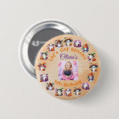 コーヒーオーバー幽霊パーティーボタン子供へ誕生日 缶バッジ (正面&裏面)
