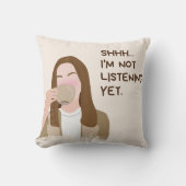 コーヒーオーバー装飾用クッション – コージー&ウォーム クッション (正面)