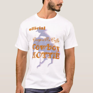 コーヒーカウボーイHOTTIEの公式の女性のカーボーイ Tシャツ