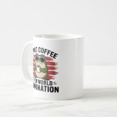 コーヒーカエル コーヒーマグカップ (正面左)