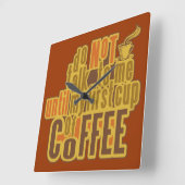 コーヒーカスタム第1壁時計 スクエア壁時計 (傾斜)