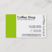 コーヒーカットパンチカード ロイヤリティカード (裏面)