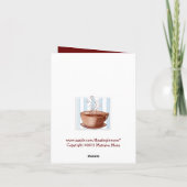 コーヒーカップありがとうご注意カード サンキューカード (裏面)