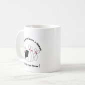 コーヒーカップこの女の子は投げることができる – ボーリングピン コーヒーマグカップ (正面左)