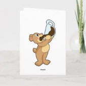 コーヒーカップでクマ カード (裏面)