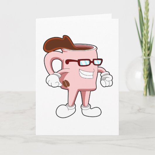 コーヒーカップとコーヒー カード (正面)